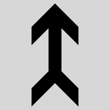 Düz vektör simge yukarı ok