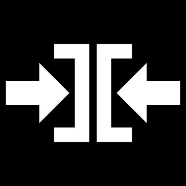 Basın yatay yöndeki düz vektör simgesi