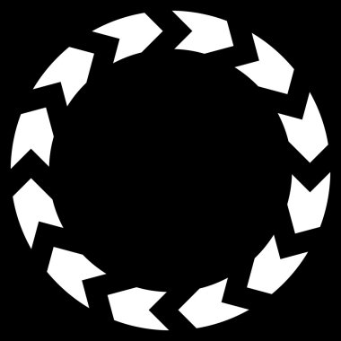 Dolaşım düz vektör simgesi