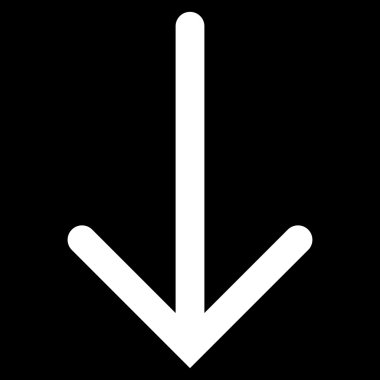 Düz vektör simgesi aşağı ok