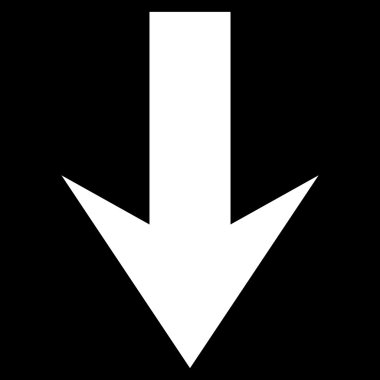 Düz vektör simgesi aşağı ok