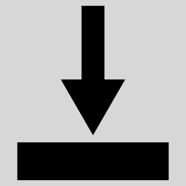 Alt düz vektör simgesi hareket