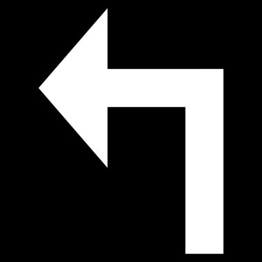 Sol düz vektör simge açmak