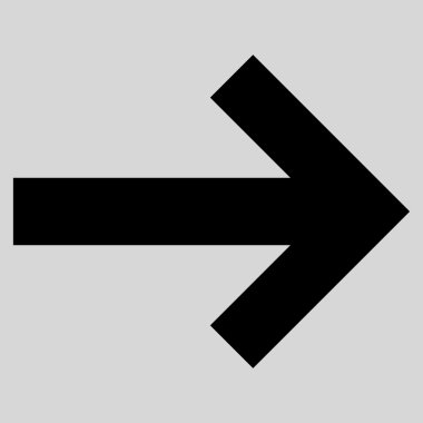 Düz vektör simgesi sağ ok