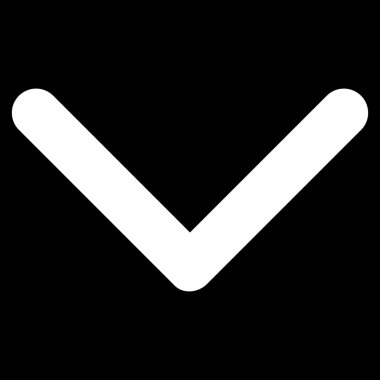 Düz vektör simgesi aşağı yön