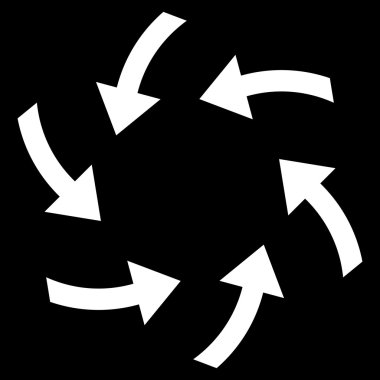 Oklar düz vektör simge girdap