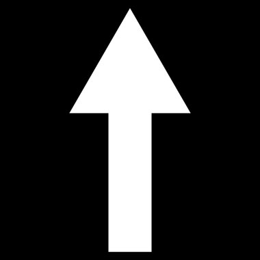 Düz vektör simge yukarı ok