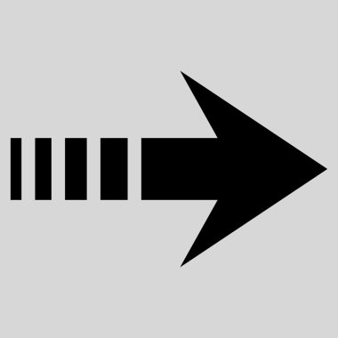 Sağ göndermek düz vektör simgesi