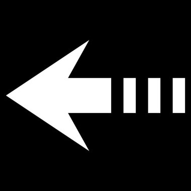 Sol düz vektör simge göndermek