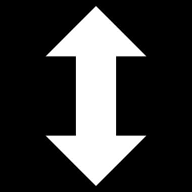 Vektör simge dikey Exchange oklar düz