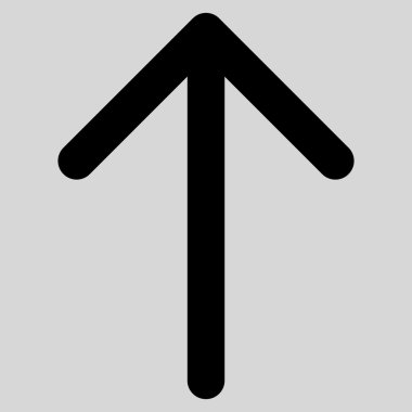 Düz vektör simge yukarı ok