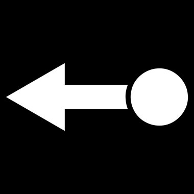 Sol düz vektör simge çekin