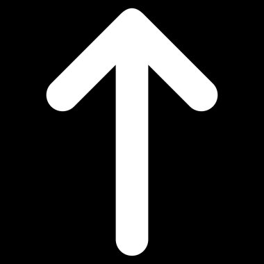 Düz vektör simge yukarı ok