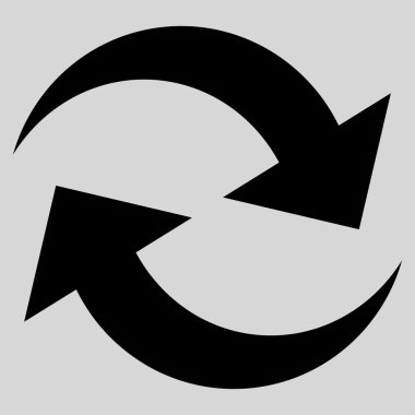 Oklar düz vektör simge Yenile