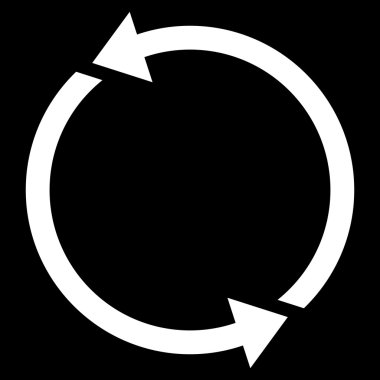 Geri dönüşüm düz vektör simgesi