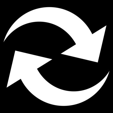 Oklar düz vektör simge Yenile