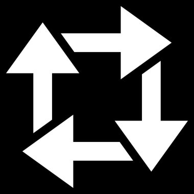 Geri dönüşüm düz vektör simgesi