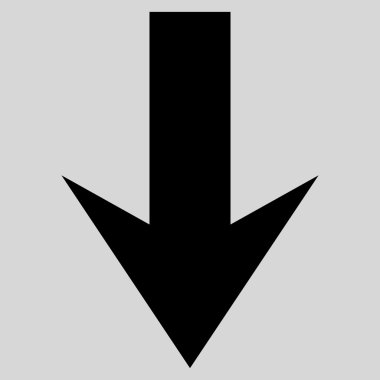 Düz vektör simgesi aşağı ok