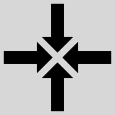 Oklar düz vektör simge sıkıştırmak