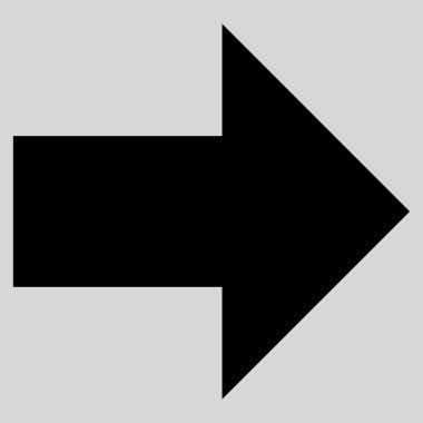 Düz vektör simgesi sağ ok