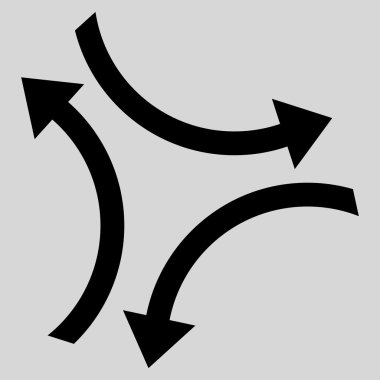 Vektör simge Exchange oklar düz