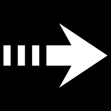 Sağ göndermek düz vektör simgesi