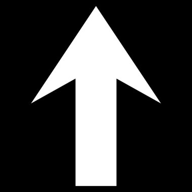 Düz vektör simge yukarı ok