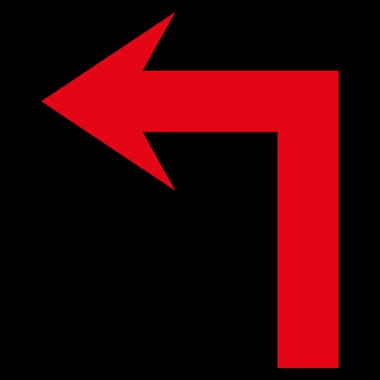 Sol düz vektör simge açmak