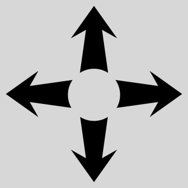 Oklar düz vektör simgesini genişletin