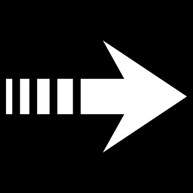 Sağ göndermek düz vektör simgesi