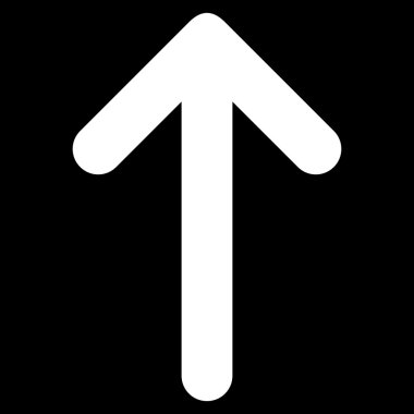 Düz vektör simge yukarı ok