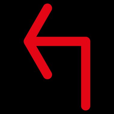 Sol düz vektör simge açmak