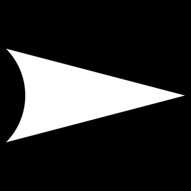 Ok ucu sağ düz vektör simgesi