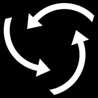 Oklar düz vektör simge girdap