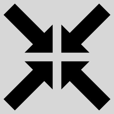 Basınç oklar düz vektör simgesi