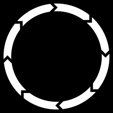 Döndürme düz vektör simgesi