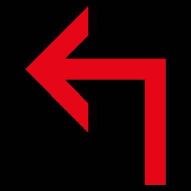 Sol düz vektör simge açmak