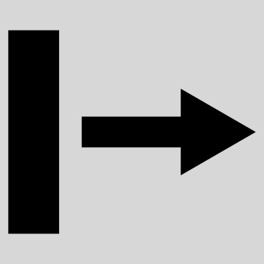 Sağa çekin düz vektör simgesi