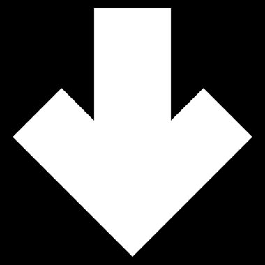 Düz vektör simgesi aşağı ok