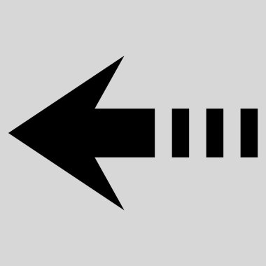 Sol düz vektör simge göndermek