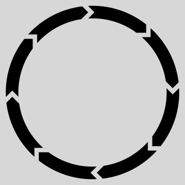 Döndürme düz vektör simgesi