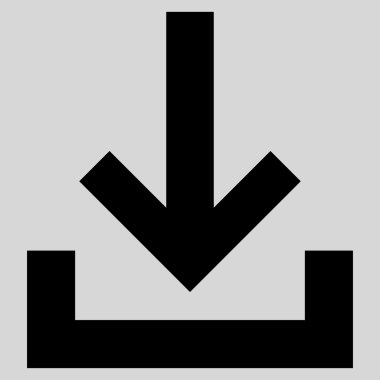 Gelen kutusu düz vektör simgesi