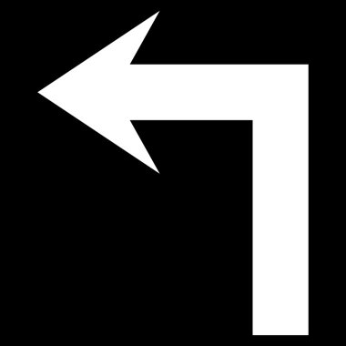 Sol düz vektör simge açmak