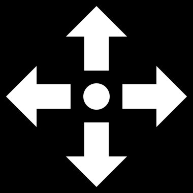 Oklar düz vektör simgesini genişletin