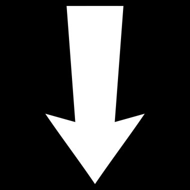 Düz vektör simgesi aşağı ok