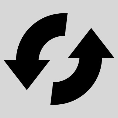 Vektör simge Exchange oklar düz