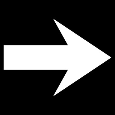 Düz vektör simgesi sağ ok