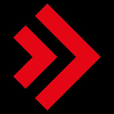 Vardiya doğru düz vektör simgesi