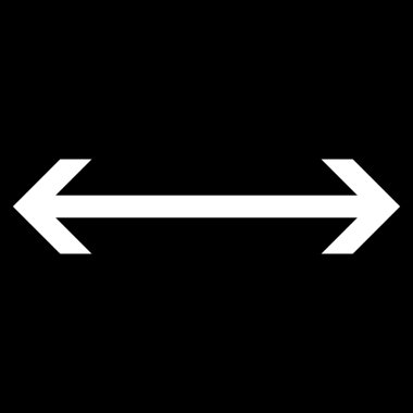 Yatay Çevir düz vektör simgesi