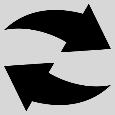 Vektör simge Exchange oklar düz